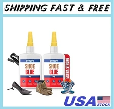 30g x 2 PCs Shoe Glue Heavy Duty, Clear Drying & Strong Pegamento para Zapatos