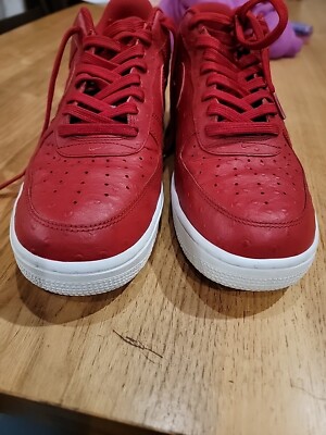 Mens Nike Air Force 1 \'07 LV8 Ostrich Gym Red White 718152-603 Men’s Sz 9 Mens Nike Air Force 1  main image 2
