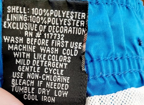 ZeroX Posur Boys Swim Trunks tropical print mesh net Large 14/16 - Picture 9 of 10