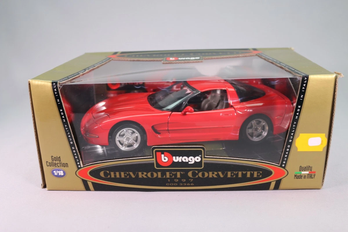Chevrolet Corvette Coupé 1997 Bleue | Burago 1/18 | Miniature De Collection état Neuf