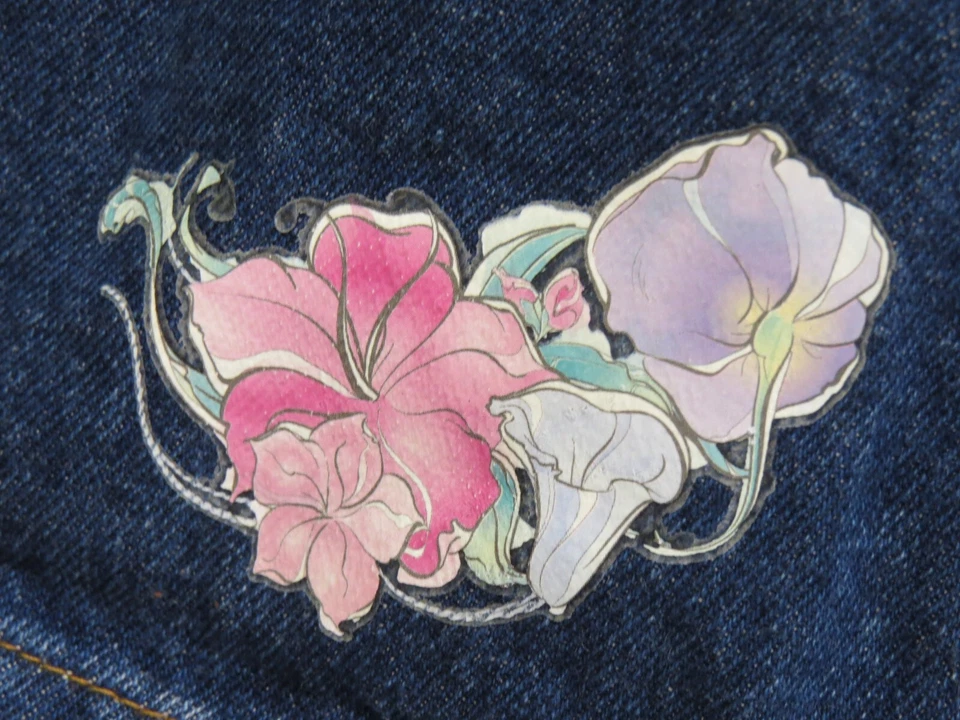 Jeans Disney Niños Talla 5T Azul Lavado Oscuro Denim Bordado Cintura Flexible Foto 4 de 4