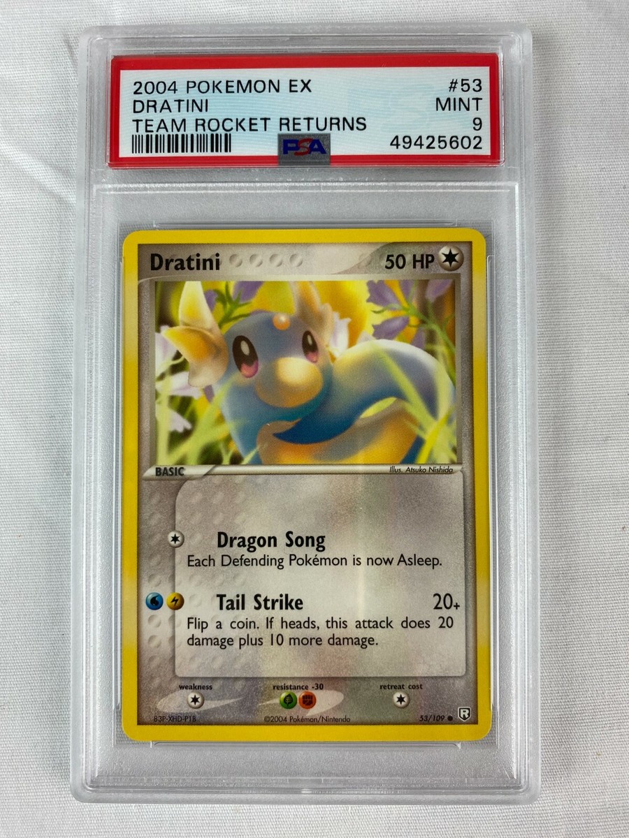 PSA 9 Mint Dratini 2004 EX Team Rocket Returns #53 | eBay