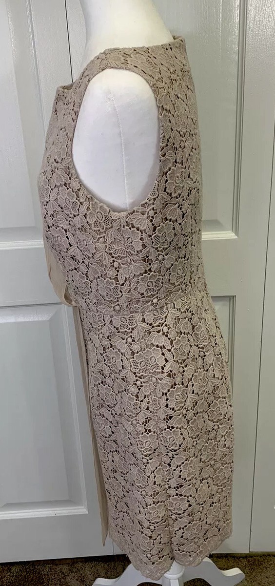 Ann Taylor Lace Dress Women's Size 8 With Silk Overlay Floral Sleeveless EUC | eBay Ann Taylor Lace Dress Women's Size 8 With Silk Overlay Floral Sleeveless EUC | eBay