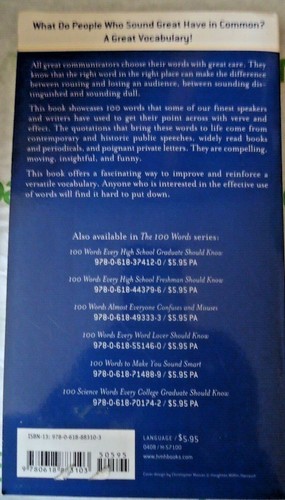 100 Words to Make You Sound Great from Editors American Heritage Dictionaries PB - Bild 2 von 2