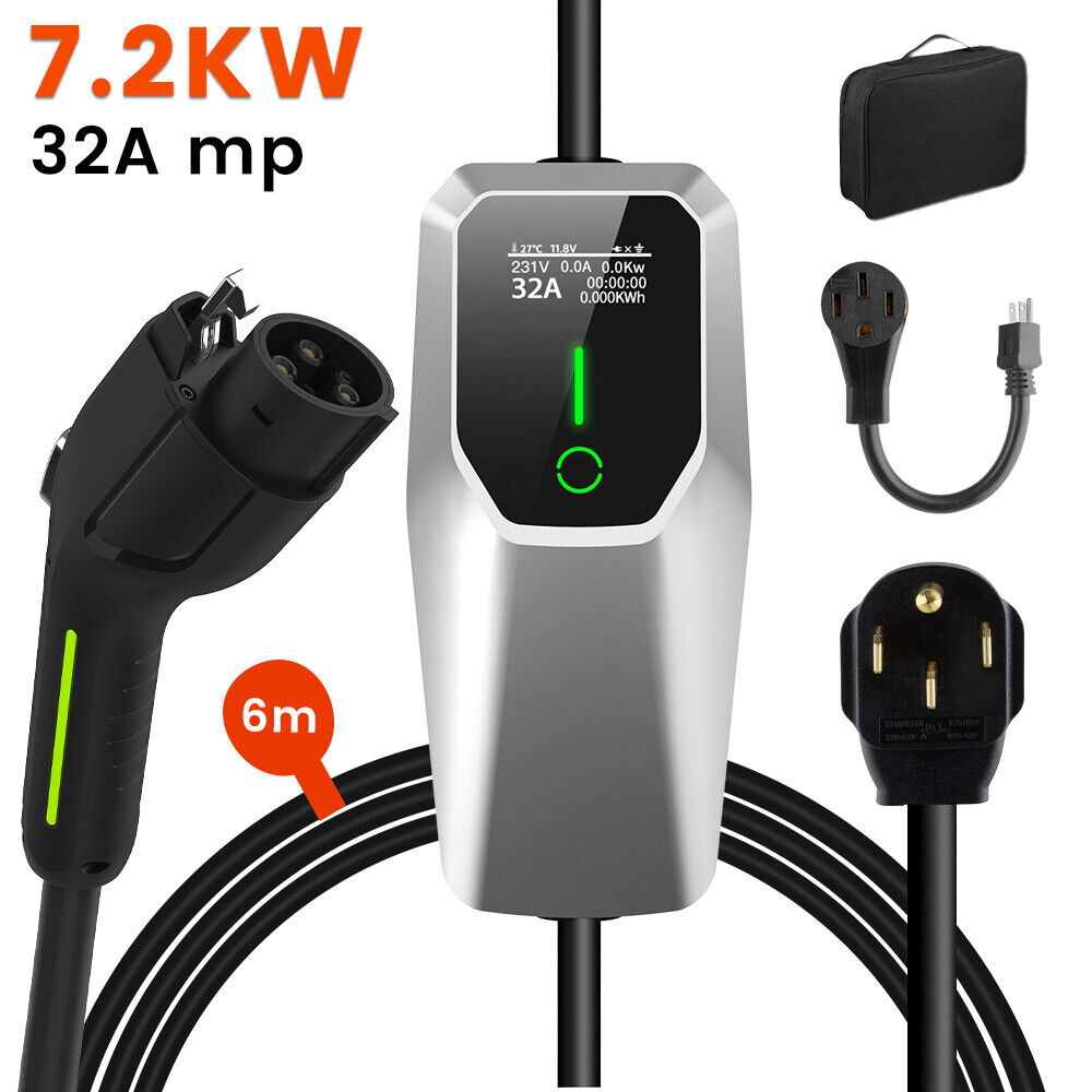 Uaw Strike Negotiations Gain Momentum As Automakers Make Concessions 4 7.2Kw 32A Type2 Portable Ev Charger For All Electric Vehicles 6M Cable Nema Plug