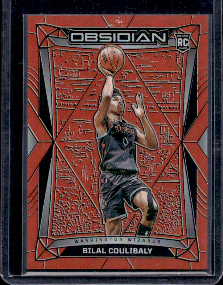 2023-24 Panini Obsidian Bilal Coulibaly Electric Etch Orange Flood RC #41/99
