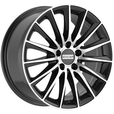 Fondmetal Aidon 20x8.5 5x112 +50mm Black/Machined Wheel Rim 20'' Inch