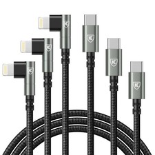 USB C to Lightning Cable 10FT Apple MFi Certified 3Pack Long iPhone Charger...