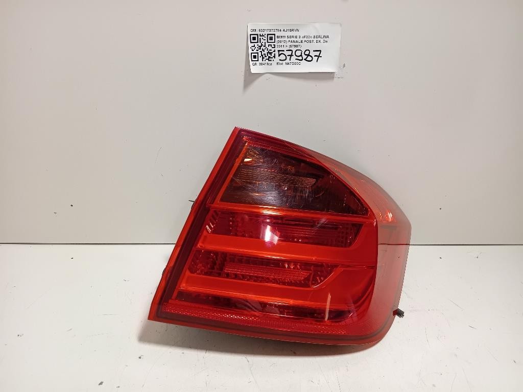 STOP FANALE POSTERIORE DESTRO PER BMW Serie 3 F30 Berlina 63217372784 N47D20C (