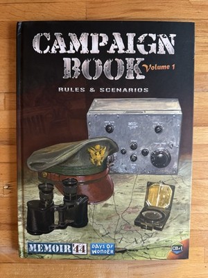 Memoiren 44 Kampagnenbuch Band 1 - Days Of Wonder Hardcover plus ungelochte Token