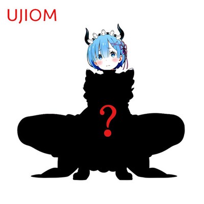 UJIOM Rem Ram Anime Peripheral Wall Sticker Exquisite Tendy Enchanting Decal