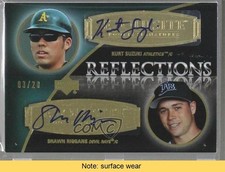 2007 Exquisite Rookie Signatures Reflections Gold 3/20 Kurt Suzuki Auto READ 4i6