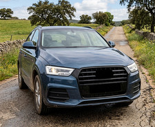 Front Grille fits Audi Q3 8U Facelift 2014-2018 Mesh Grill Gloss Black SQ3 Look