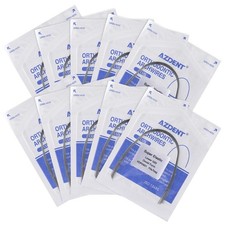 10pcs/kit AZDENT PLUS Dental Ortho Niti Arch Wire Super Elastic Ovoid Form Round