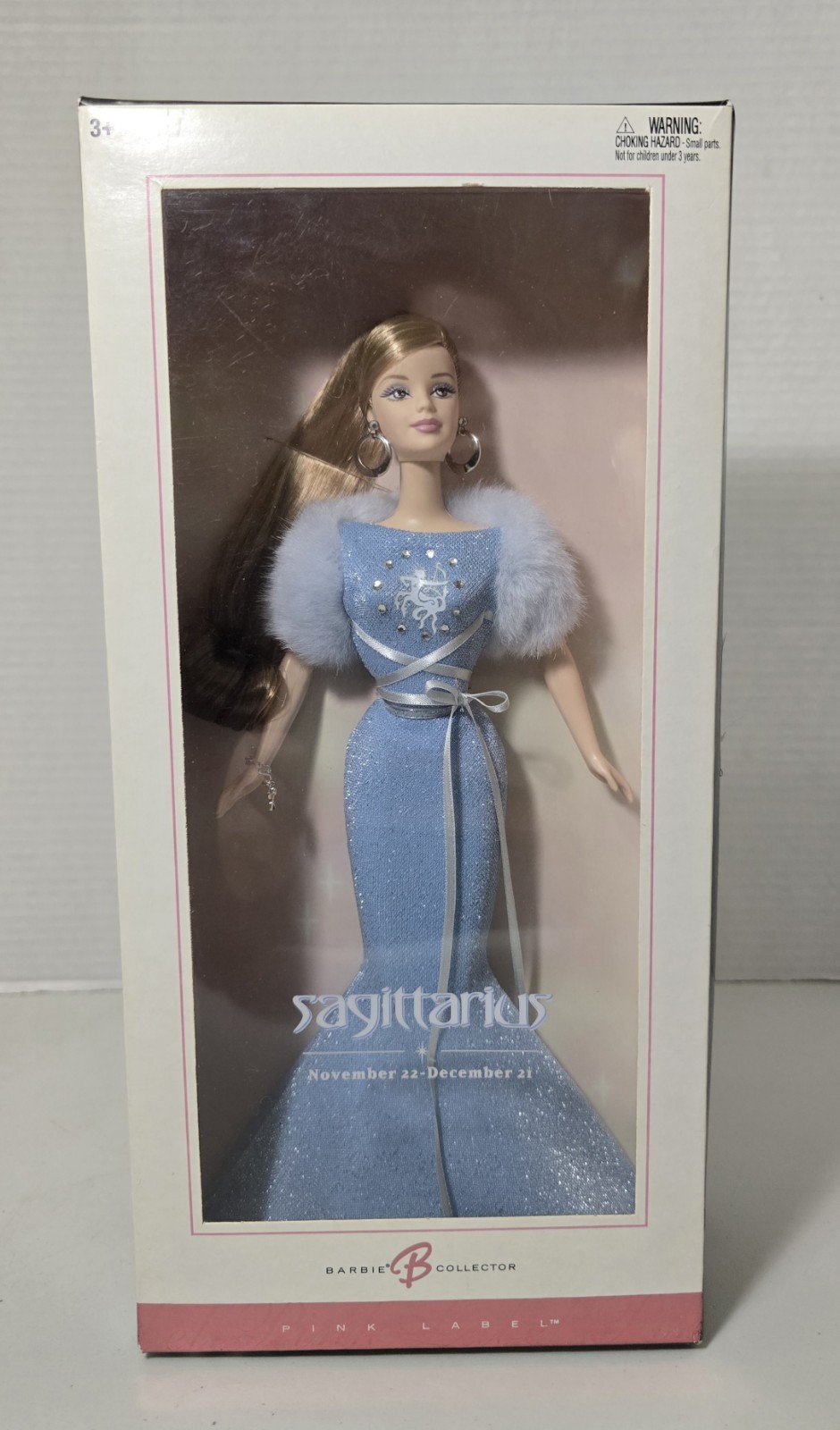 Collectible Sagittarius Barbie 2004 Doll Barbie Collector Pink Label