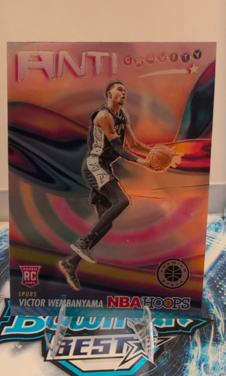 2023-24 Panini Nba Hoops - Anti-Gravity Victor Wembanyama #5 Silver Prizm (RC)