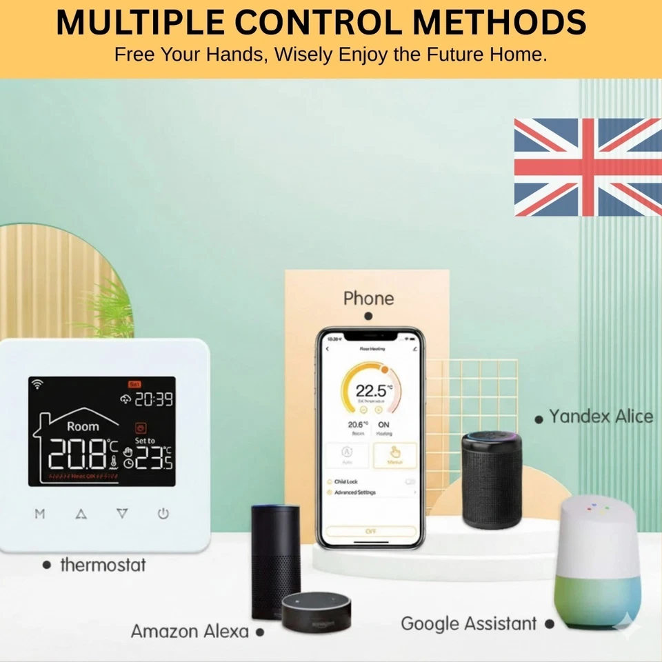 Smart WiFi Thermostat Programmable Heating Controller Central Heating Underfloor - Image 4 of 4