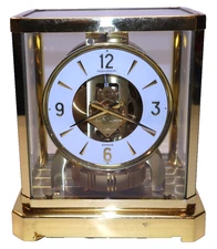 Jaeger LeCoultre Atmos Brass Clock 15 Jewel Model 528-6 Serial #379345, Dec 1972