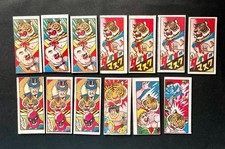 Lot of 13 Tiger mask Wrestling old Japanese Menko cards manga '60s '70s a6