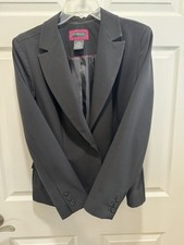 GEORGE Women's Single Breasted Black Blazer Polyester/Rayon/Spandex Size 12