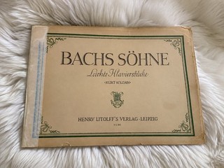 Bachs Söhne Leichte Klavierstücke Vintage