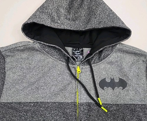 Batman graue Kapuzenjacke mit Reißverschluss Herren Größe Medium - Bild 3 von 8