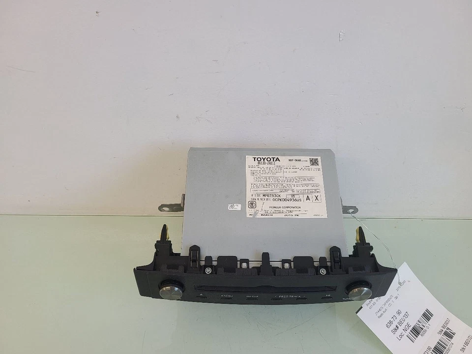 Equipo de audio receptor de radio P10744 Face ID compatible con 15-17 LEXUS RC F 581074 Foto 3 de 4