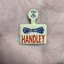 1" Harold Handley Indiana U. S. Senate litho tab pinback button