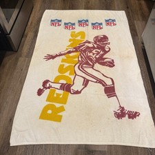 Toalla de playa vintage Cannon NFL Washington Redskins años 50 60 fútbol americano Nueva York