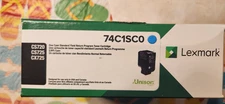 LEXMARK UNISON 74C1SC0 CYAN TONER CARTRIDGE STANDARD YIELD NEW UNOPENED BOX OEM