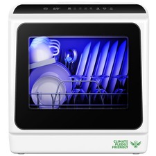 EUHOMY Countertop Dishwasher Portable with 6 Programs, 5L Built-in Water Tank f