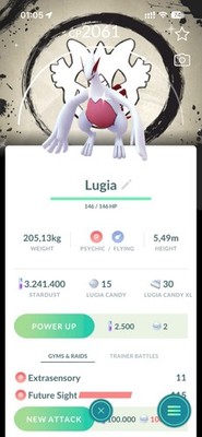 Pokémon Go - Shiny Lugia Special Background Go Fest 2026 - PTC / Trade/ Lucky