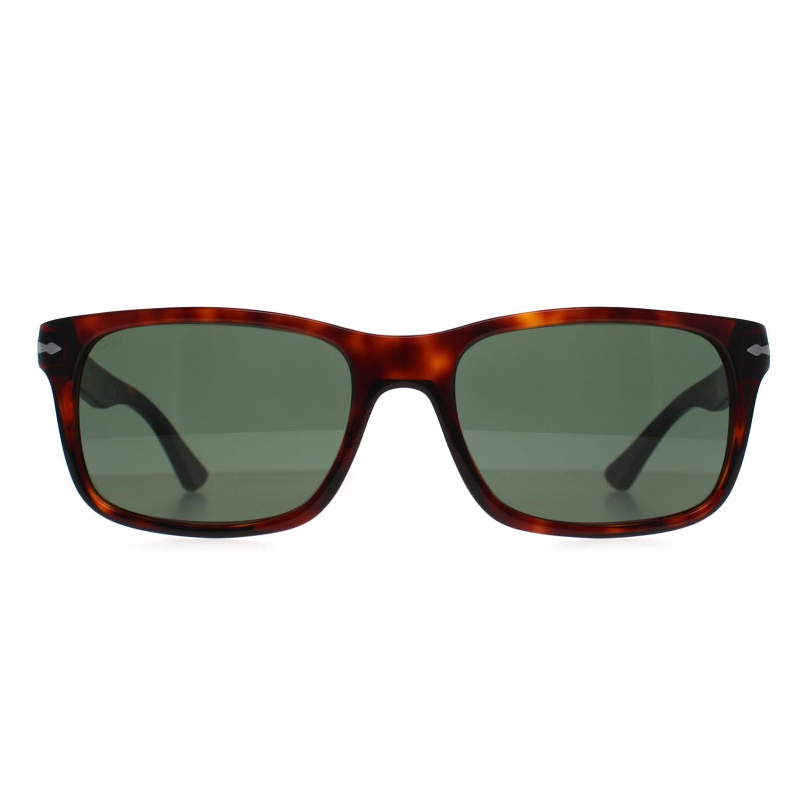 Persol , Havana Sunglasses Green lenses, PO3048S 24/31, Mojo Glasses - Image 2