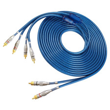 2 Channel to 4 Channel RCA Audio Interconnect Cable 16.4ft 2 Male to 4 Male Y...