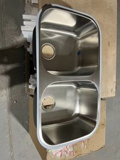 32 Inch Undermount Double Bowl Stainless Steel Kitchen Sink with Strainer