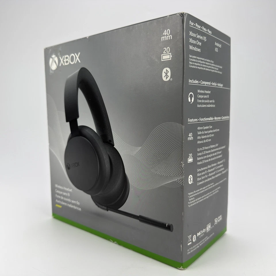 Xbox Wireless Stereo Headset - Xbox One/Series X|S/PC Microsoft Bluetooth 20hrs - Image 3 of 4