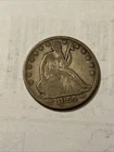 1854 o seated liberty half dollar