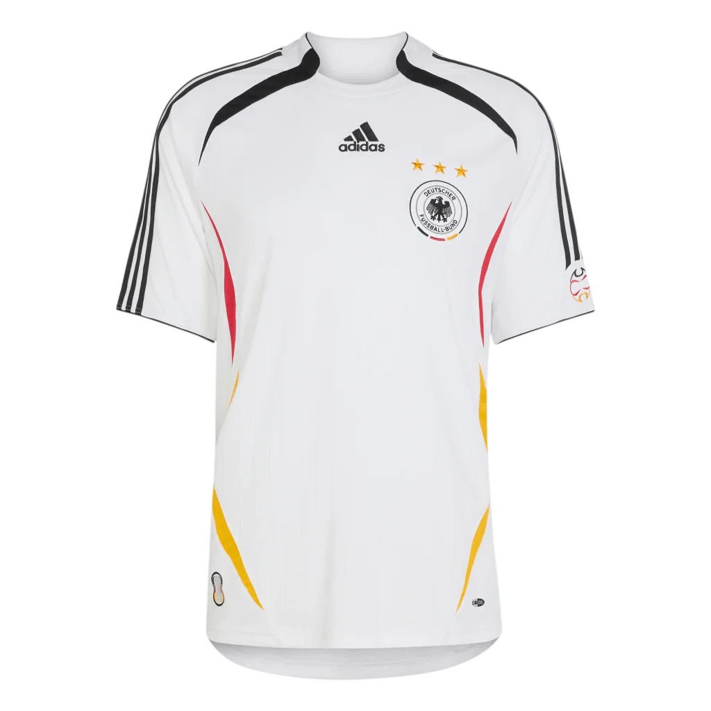 adidas Germany Retro Deutschland Soccer Team Logo 2006 Jersey White Top Men Size