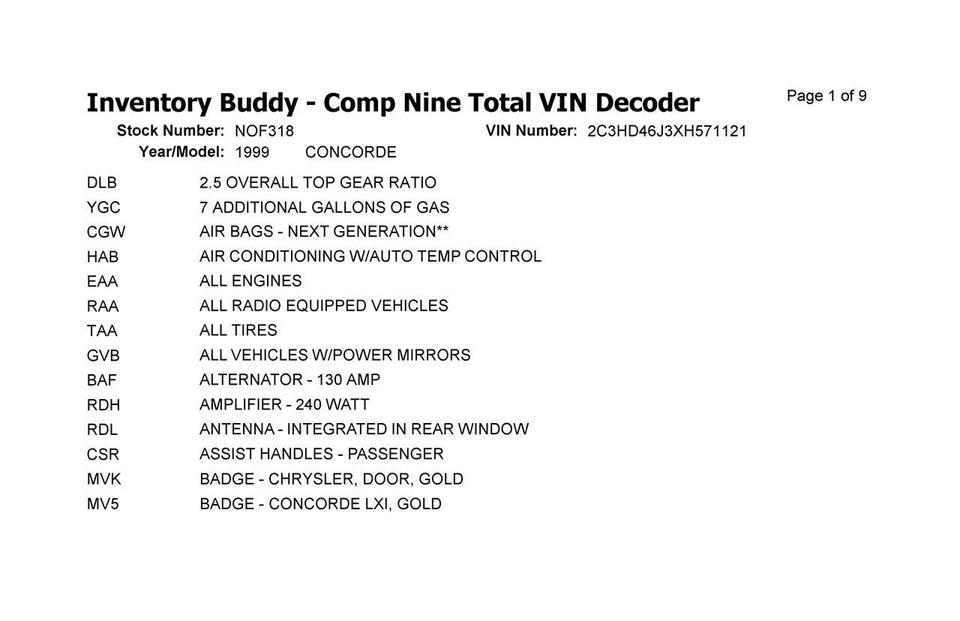 Engine 2.7L VIN R 8th Digit With Egr Valve Fits 98-01 CONCORDE 2694833 Foto 4 de 4