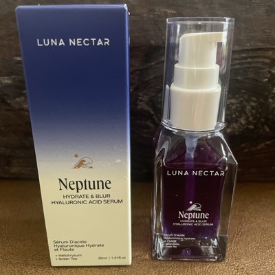 Luna Nectar Neptune Hydrate & Blur Hyaluronic Acid Serum - 1.01 Oz - NIB