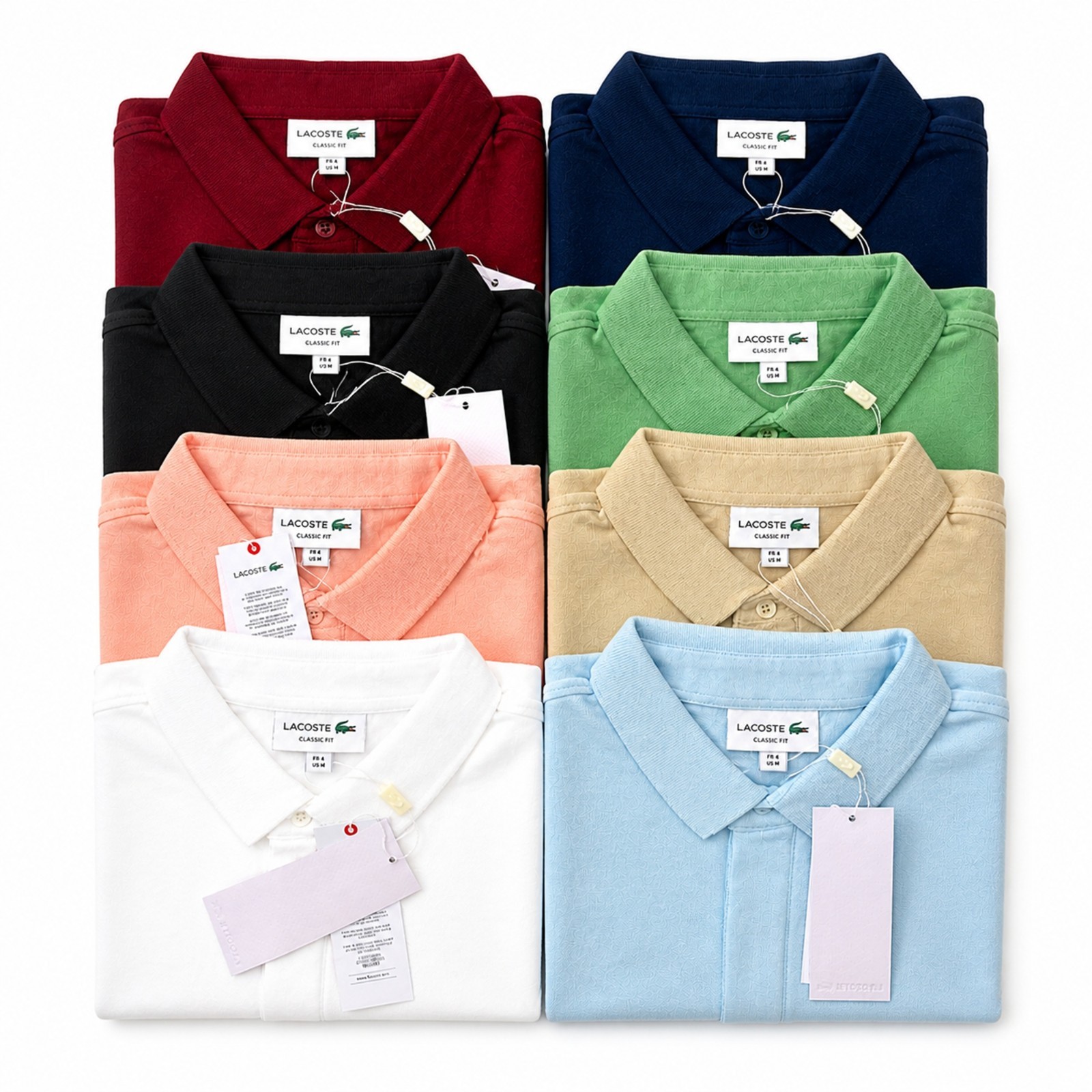 Lacoste Polo Shirt Men Classic Fit  Short Sleeve S XXL,Multiple Colors-BNWT-Sale