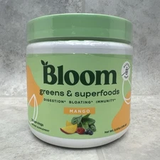 Bloom Nutrition Greens & Superfoods Powder MANGO 30 Servings Exp 05/2025