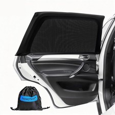 Car Window Shades 2 Pack -Side Sun Shades, UV 27.2" x 39.8", Black