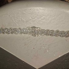 Crystal and Pearl Wedding Bridal Dress Sash