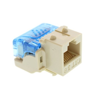 ICC IC1078E5IV CAT5E EZ MODULAR KEYSTONE JACK, RJ45, IVORY