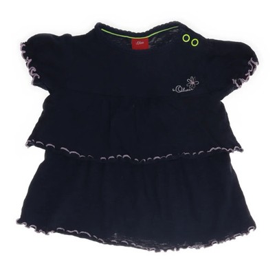 s.Oliver, Kleid, Größe: 74, Blau, Baumwolle, Mädchen -Zwl