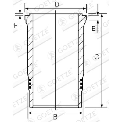 Zylinderlaufbuchse GOETZE 15-270000-00