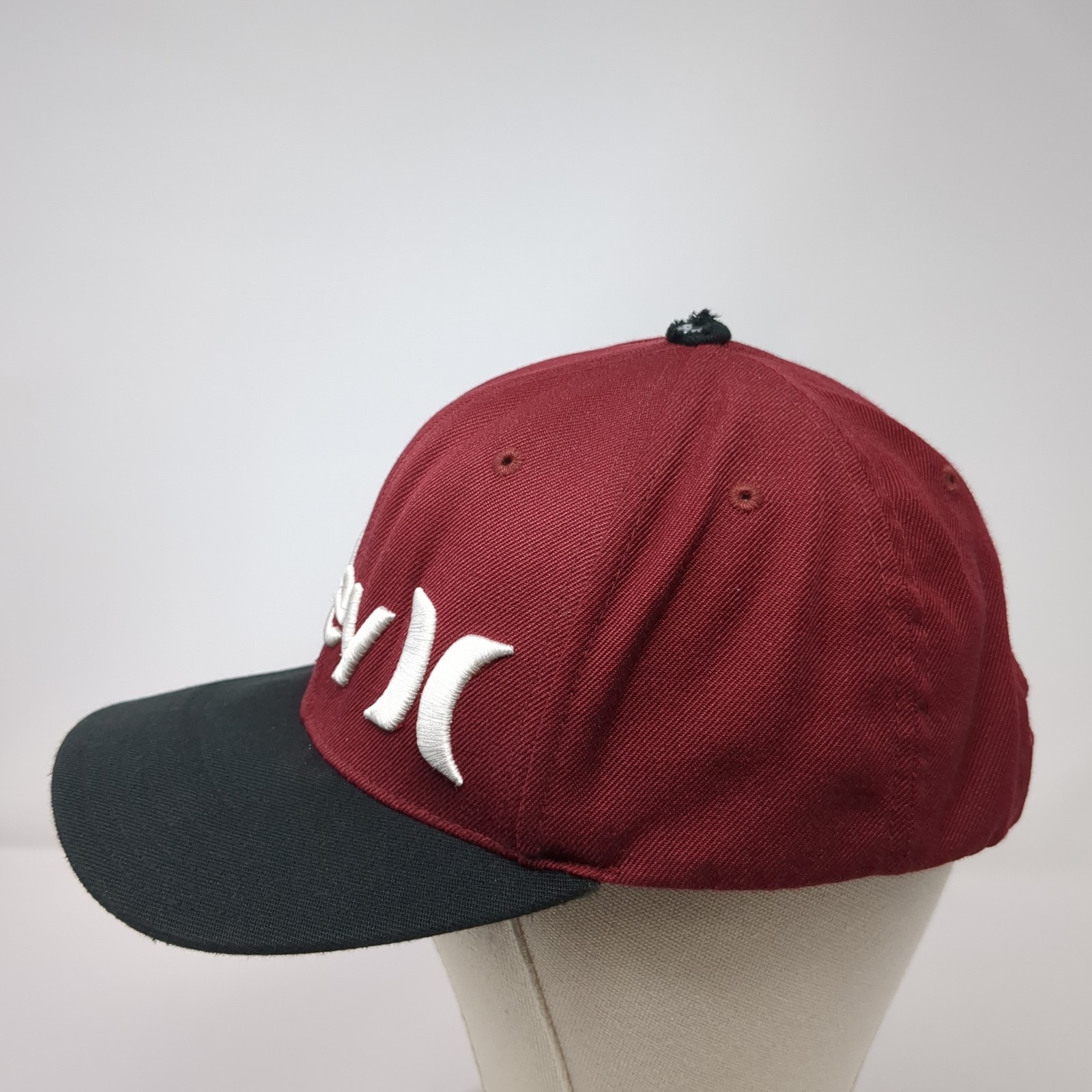 Hurley Snapback Cap Red One Size Adjustable Embro… - image 3