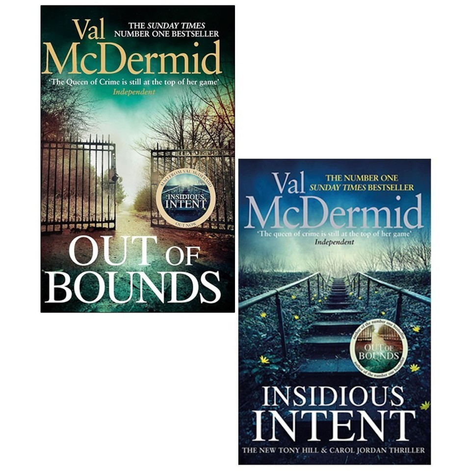 Tony hill and Carol Jordan Collection 2 Books Set by Val Mcdermid Out of Bounds