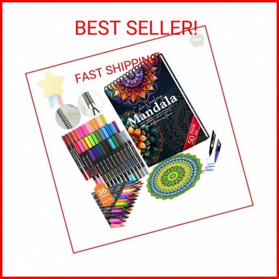Mandala Coloring Book for Adults: 50 Relaxing Patterns with Spiral Bound Hardcov
